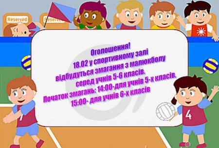Першість колегіуму з малюкболу