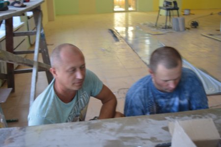 Ремонт шкільної їдальні підходить до завершення...